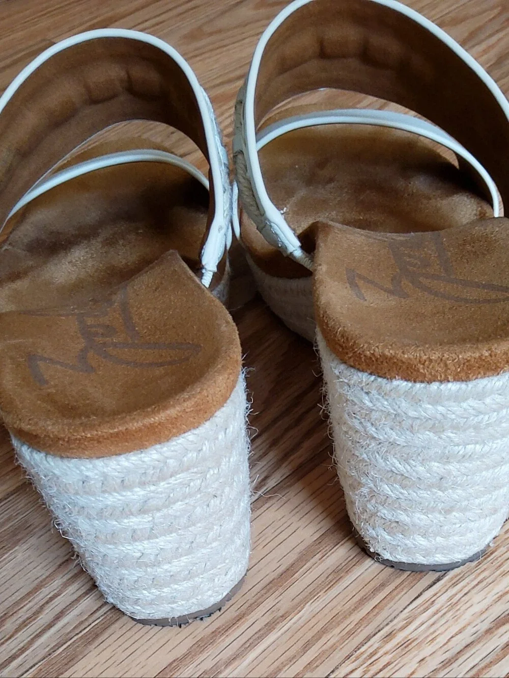 ZODIAC POPPY PERL PLATFORM WEDGE ESPADRILLE SANDALS SIZE 6M